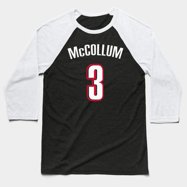 CJ McCollum Baseball T-Shirt by telutiga